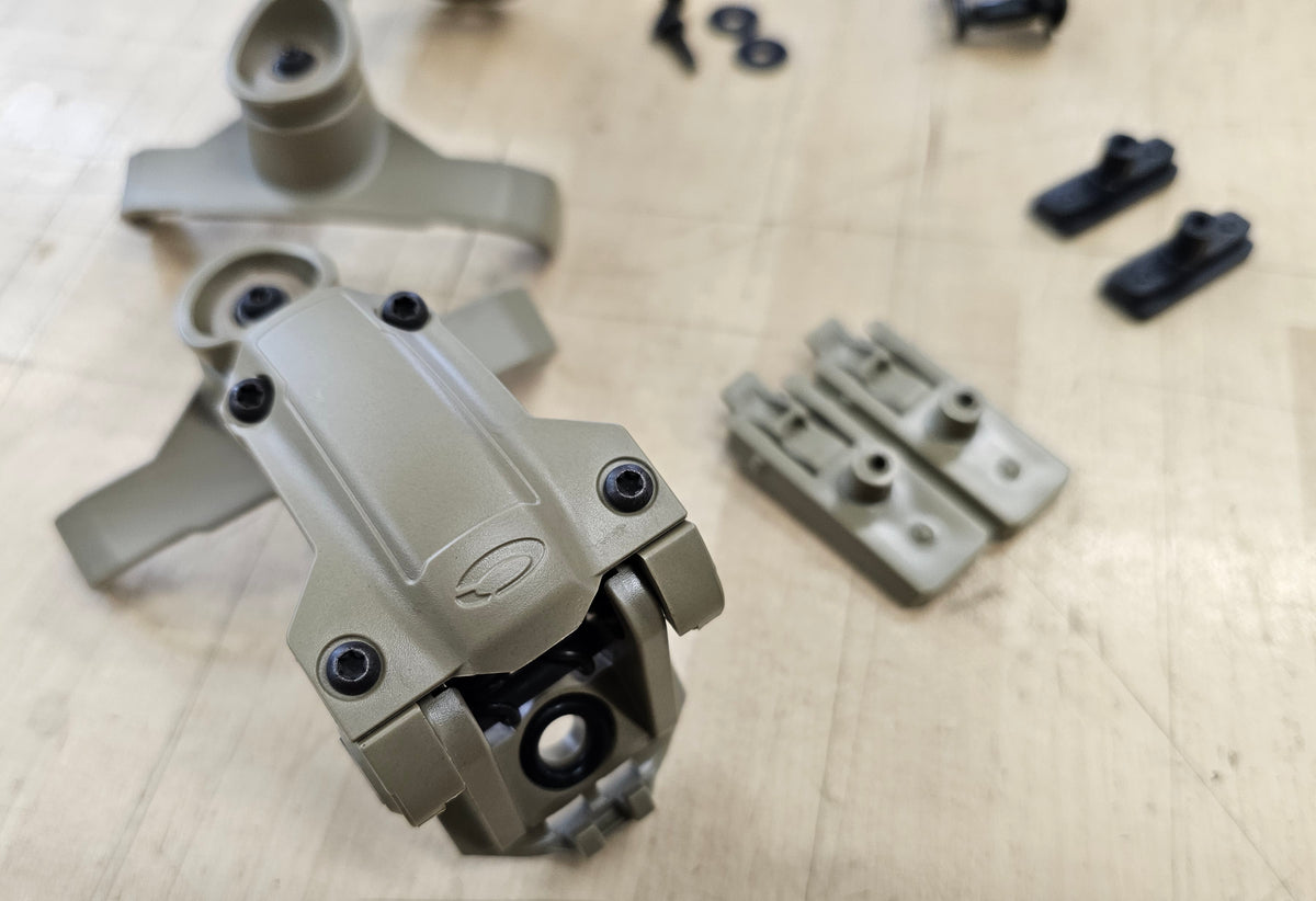 Ops-Core AMP Rail Mount Kit in Tan499 w/ Unity Platform