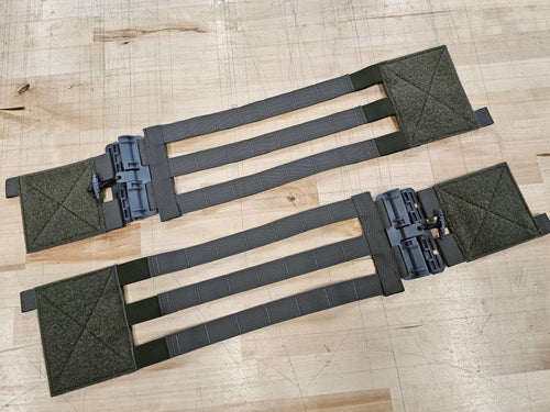OVERSTOCK/SHIPS ASAP- A&A Tactical, LLC GM660R Cummerbund for Ferro/Shaw/Velcro Loop Rear Carriers in Ranger Green w/ FS Tubes