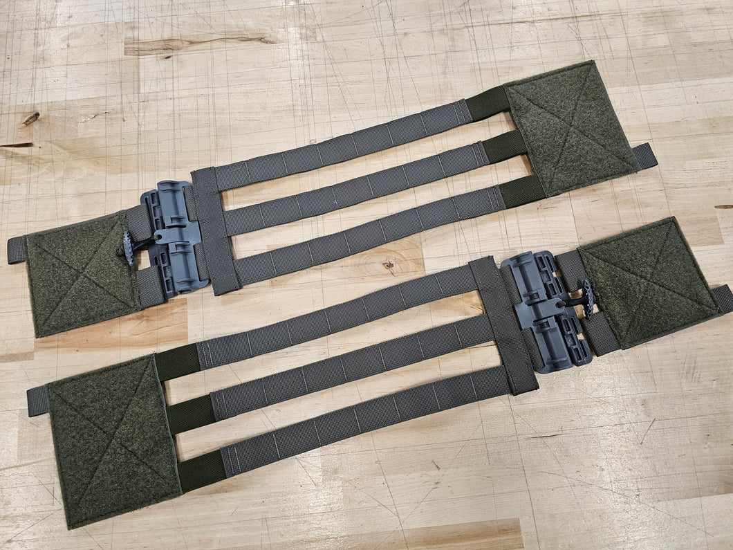 OVERSTOCK/SHIPS ASAP- A&A Tactical, LLC GM660R Cummerbund for Ferro/Shaw/Velcro Loop Rear Carriers in Ranger Green w/ FS Tubes