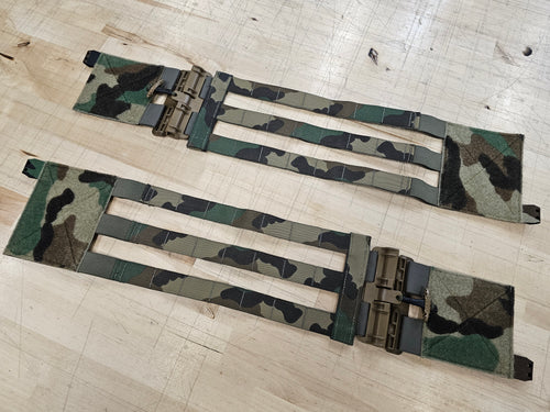OVERSTOCK/SHIPS ASAP- A&A Tactical, LLC GM660R Cummerbund for Ferro/Shaw/Velcro Loop Rear Carriers in M81 Woodland w/ FS Tubes