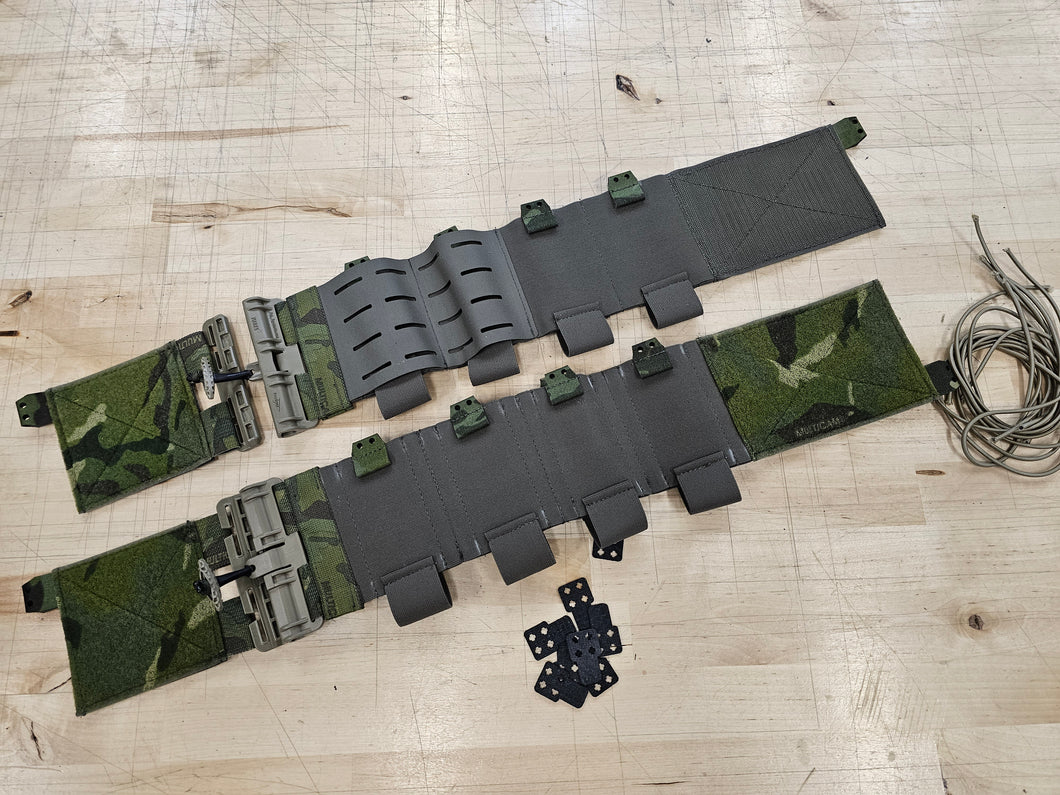 OVERSTOCK/SHIPS ASAP- A&A Tactical, LLC SEACU-Cummerbund V2-B for Ferro/Shaw/Velcro Loop Rear Carriers in Multicam Tropic/Ranger Green w/ FS Tubes