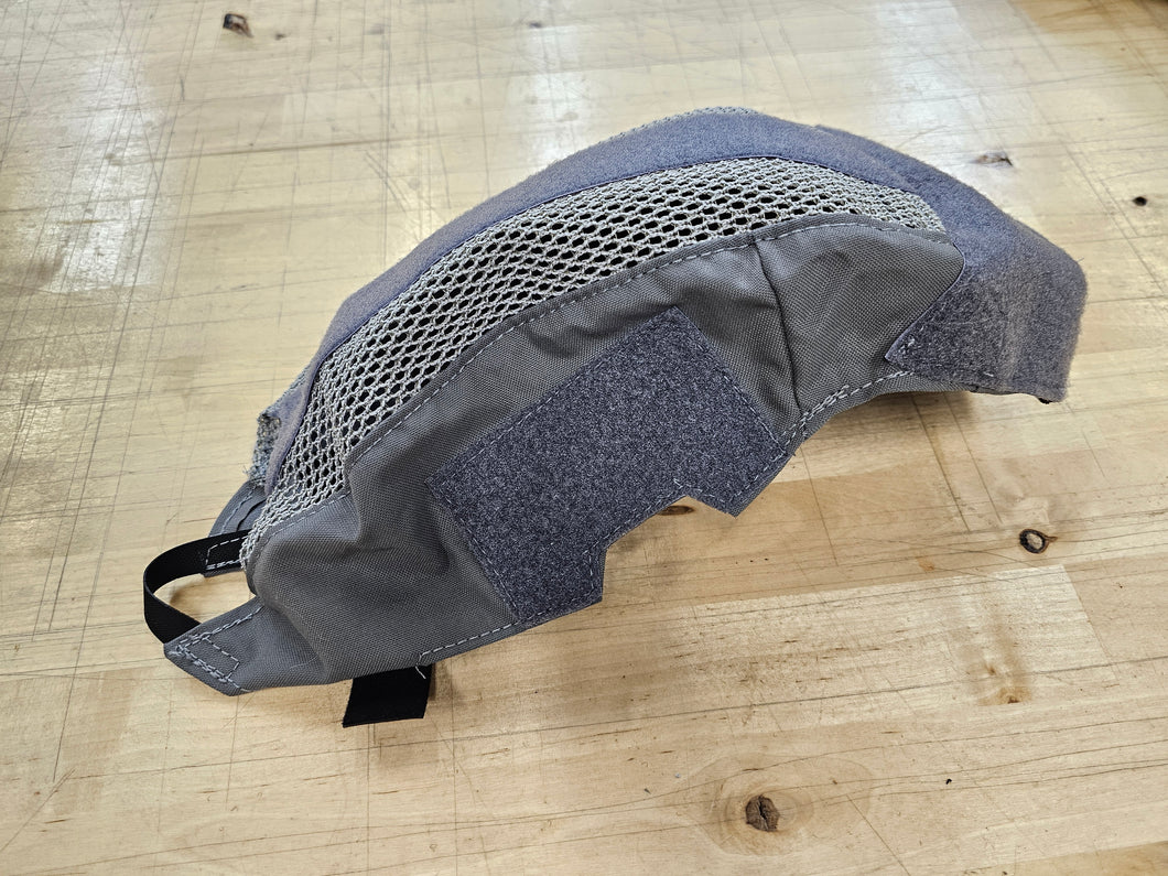 OVERSTOCK/SHIPS ASAP- A&A Tactical, LLC Helmet Cover for Team Wendy Exfil LTP 3.0 Rails in Wolf Grey w/ Grey Mesh