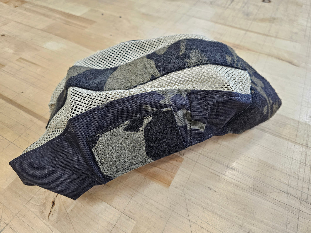OVERSTOCK/SHIPS ASAP- A&A Tactical, LLC Helmet Cover for Team Wendy LTP 2.0 Rails in Multicam Black w/ Tan Mesh