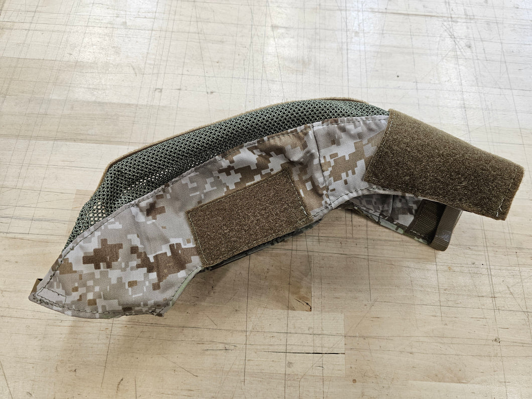 OVERSTOCK/SHIPS ASAP- A&A Tactical, LLC Helmet Cover for Team Wendy Exfil Ballistic 2.0 Rails Size 1 in AOR1 w/ Ranger Green Mesh