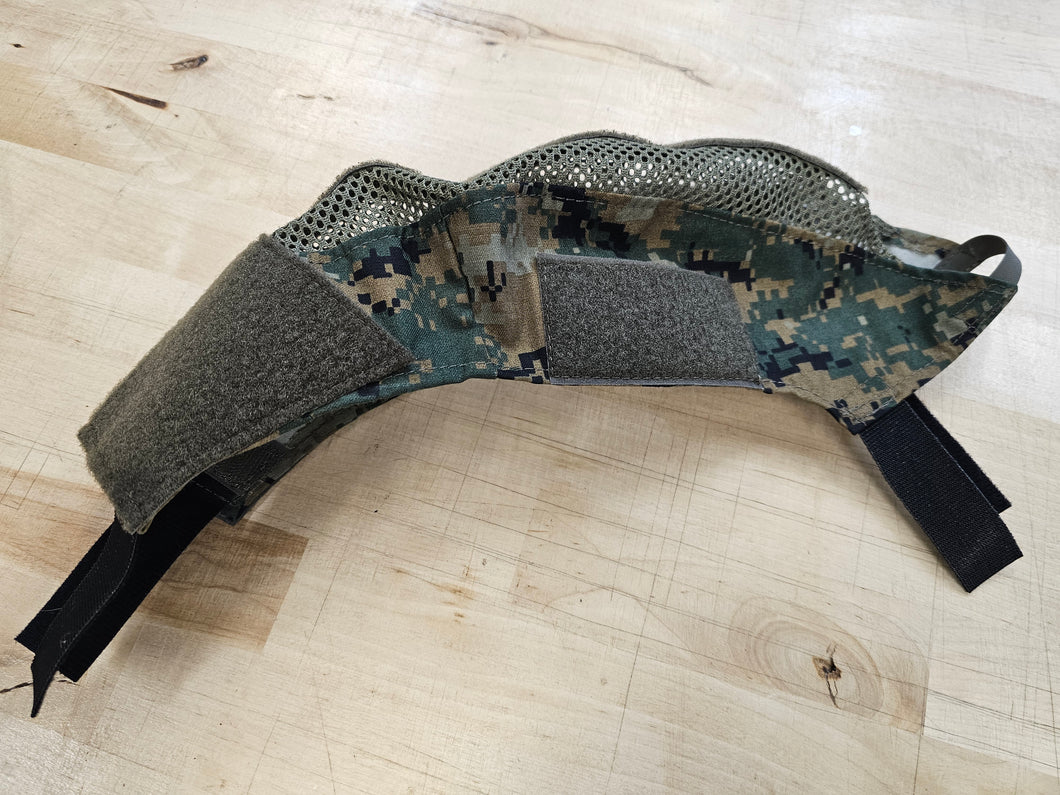 OVERSTOCK/SHIPS ASAP- A&A Tactical, LLC Helmet Cover for Ops-Core FAST Ballistic Sz M/L (NEW Size L) in USMC Woodland MARPAT w/ Ranger Green Mesh