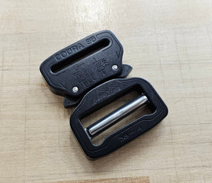 AustriAlpin Cobra Buckle Stretch Adjust 1.5" inch / 38mm in Black