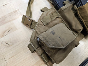 Mayflower/Velocity Systems Quad 5.56 Chest Rig in Coyote Brown w/ BFG Pouches