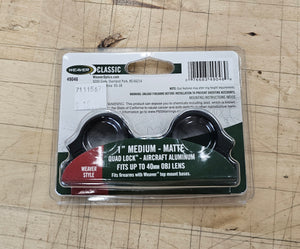 Weaver 49046 1" Medium Matte Quad Lock Scope Rings