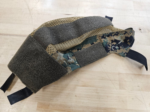OVERSTOCK/SHIPS ASAP- A&A Tactical, LLC Helmet Cover for Ops-Core FAST Ballistic Sz S/M (NEW Size M) in Woodland MARPAT w/ Coyote Brown Mesh
