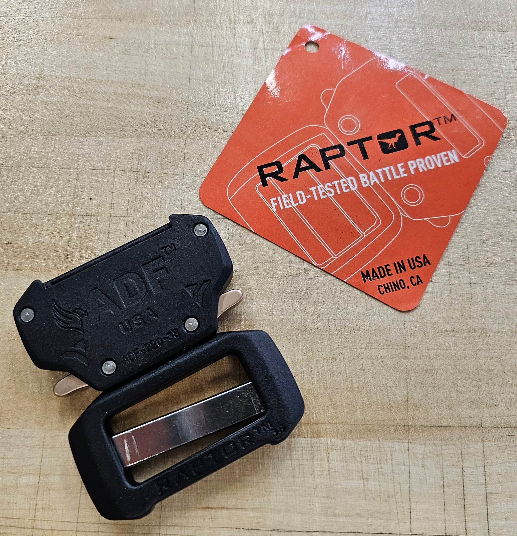 Gold Buckle Raptors ADF Raptor Buckle 1.5