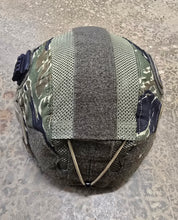 Team Wendy EXFIL LTP Sz 1 (M/L) Bump Helmet in Coyote Brown w/ A&A V2 Tiger Stripe Helmet Cover