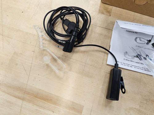 Otto Communications V1-10599 2 Wire Palm Mic w/ Tube for ICOM