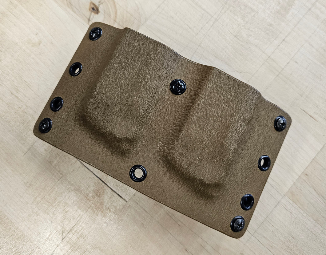 Kydex Double Pistol Mag Pouch LH