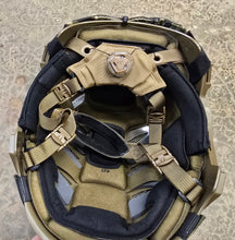 Team Wendy EXFIL LTP Sz 1 (M/L) Bump Helmet in Coyote Brown w/ A&A V2 Tiger Stripe Helmet Cover