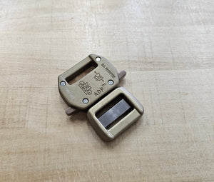 ADF Raptor Buckle 1" inch / 25mm in Coyote Brown (Anodized)