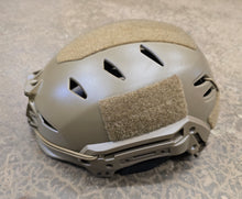 Team Wendy EXFIL LTP Sz 1 (M/L) Bump Helmet in Coyote Brown w/ A&A V2 Tiger Stripe Helmet Cover