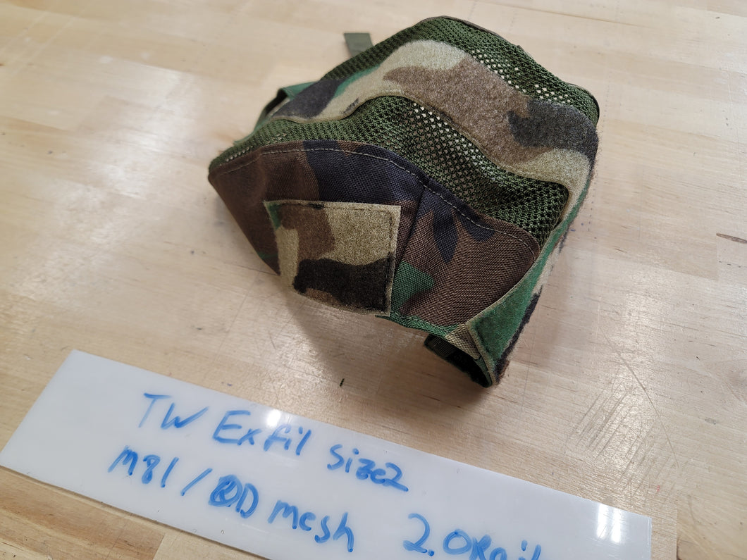 OVERSTOCK/SHIPS ASAP- A&A Tactical, LLC Helmet Cover for Team Wendy Exfil Ballistic 2.0 Rails Size 2 in M81 w/ OD Green Mesh