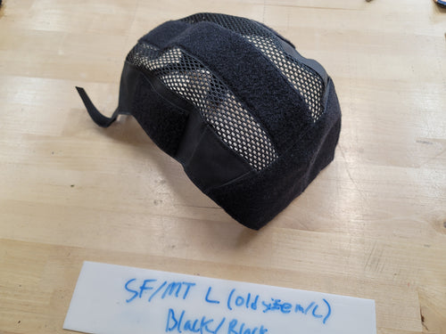 OVERSTOCK/SHIPS ASAP- A&A Tactical, LLC Helmet Cover for Ops-Core Maritime/ SF Super High Cut Ballistic Sz M/L (NEW Size L) in Black w/ Black Mesh