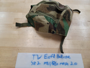 OVERSTOCK/SHIPS ASAP- A&A Tactical, LLC Helmet Cover for Team Wendy Exfil Ballistic 2.0 Rails Size 2 in M81 w/ Ranger Green Mesh