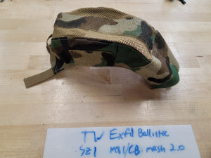 OVERSTOCK/SHIPS ASAP- A&A Tactical, LLC Helmet Cover for Team Wendy Exfil Ballistic 2.0 Rails Size 1 in M81 w/ Coyote Brown Mesh