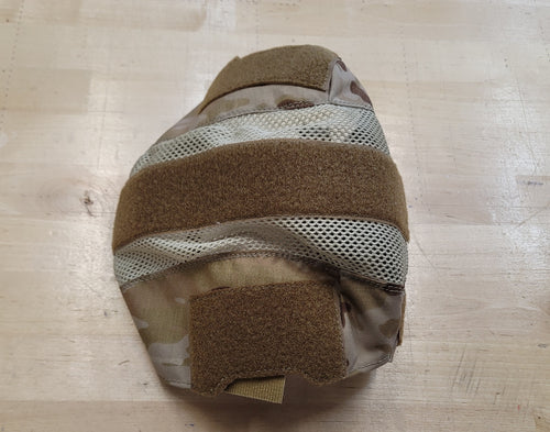 OVERSTOCK/SHIPS ASAP- A&A Tactical, LLC Helmet Cover for Team Wendy LTP 3.0 Rails in Multicam Arid w/ Tan Mesh and Coyote Brown Loop