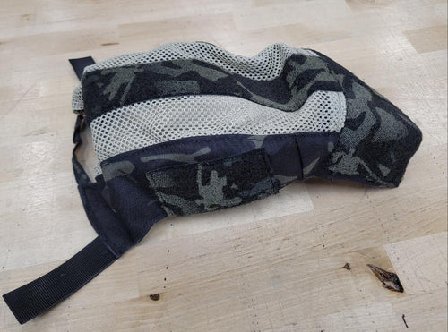 OVERSTOCK/SHIPS ASAP- A&A Tactical, LLC Helmet Cover for Team Wendy LTP 2.0 Rails in Multicam Black w/ Tan Mesh
