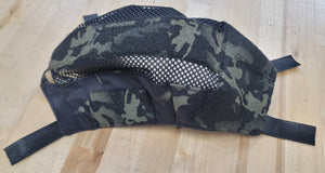 OVERSTOCK/SHIPS ASAP- A&A Tactical, LLC Helmet Cover for Ops-Core FAST Ballistic Sz M/L (NEW Size L) in Multicam Black w/ Black Mesh