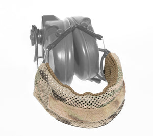 A&A Tactical, LLC Dynamic Ear Pro Headset Cover (DEPHC) V2 (Mesh Material) for Peltor, MSA, TCI headsets