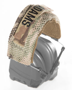 A&A Tactical, LLC Dynamic Ear Pro Headset Cover (DEPHC) V2 (Mesh Material) for Peltor, MSA, TCI headsets